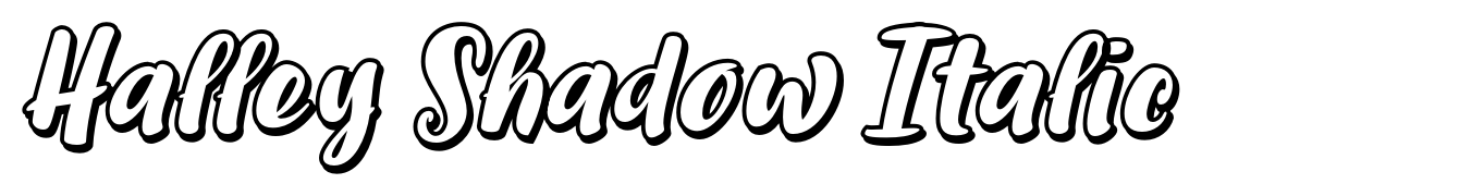 Halley Shadow Italic